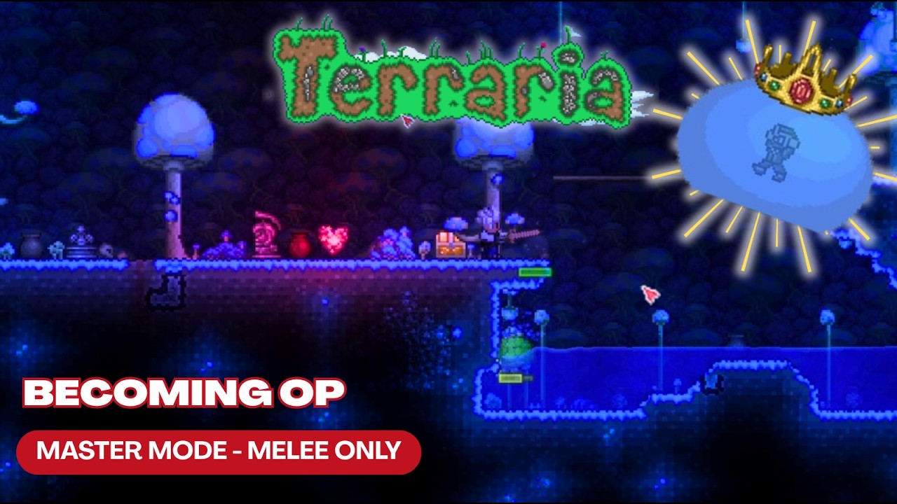 Becoming OP Before King Slime (Master Mode Melee Only - Terraria 1.4.5