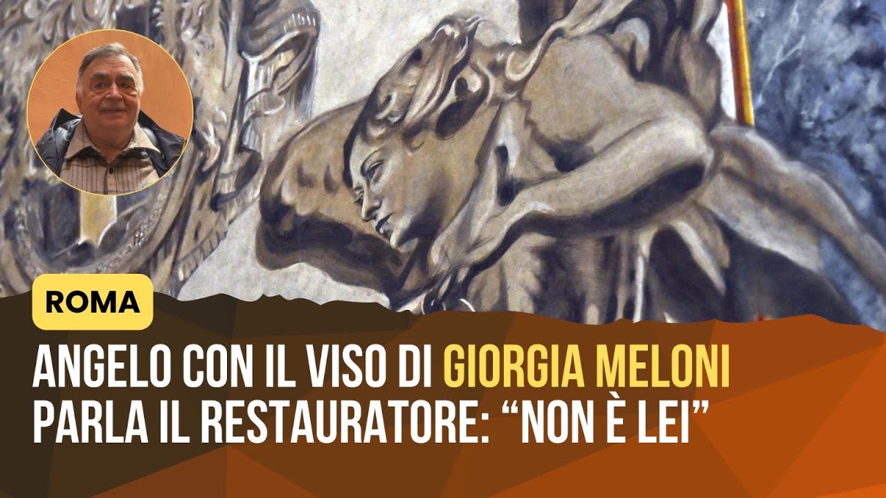 Angelo con il volto di Giorgia Meloni, parla il restauratore: 