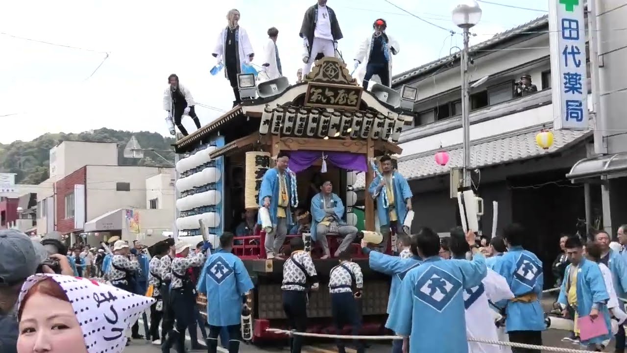 静岡県 島田市 金谷茶まつり2025 第六屋台・太鼓屋台すれ違い準備