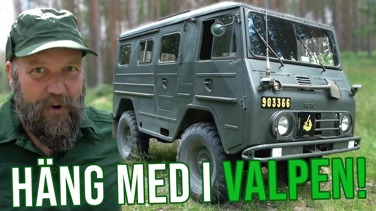Melker provkör det klassiska militärfordonet Valpen