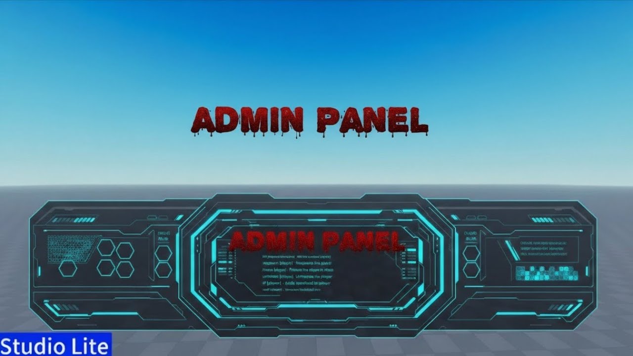 HOW TO MAKE ADMIN PANEL ROBLOX STUDIO LITE 