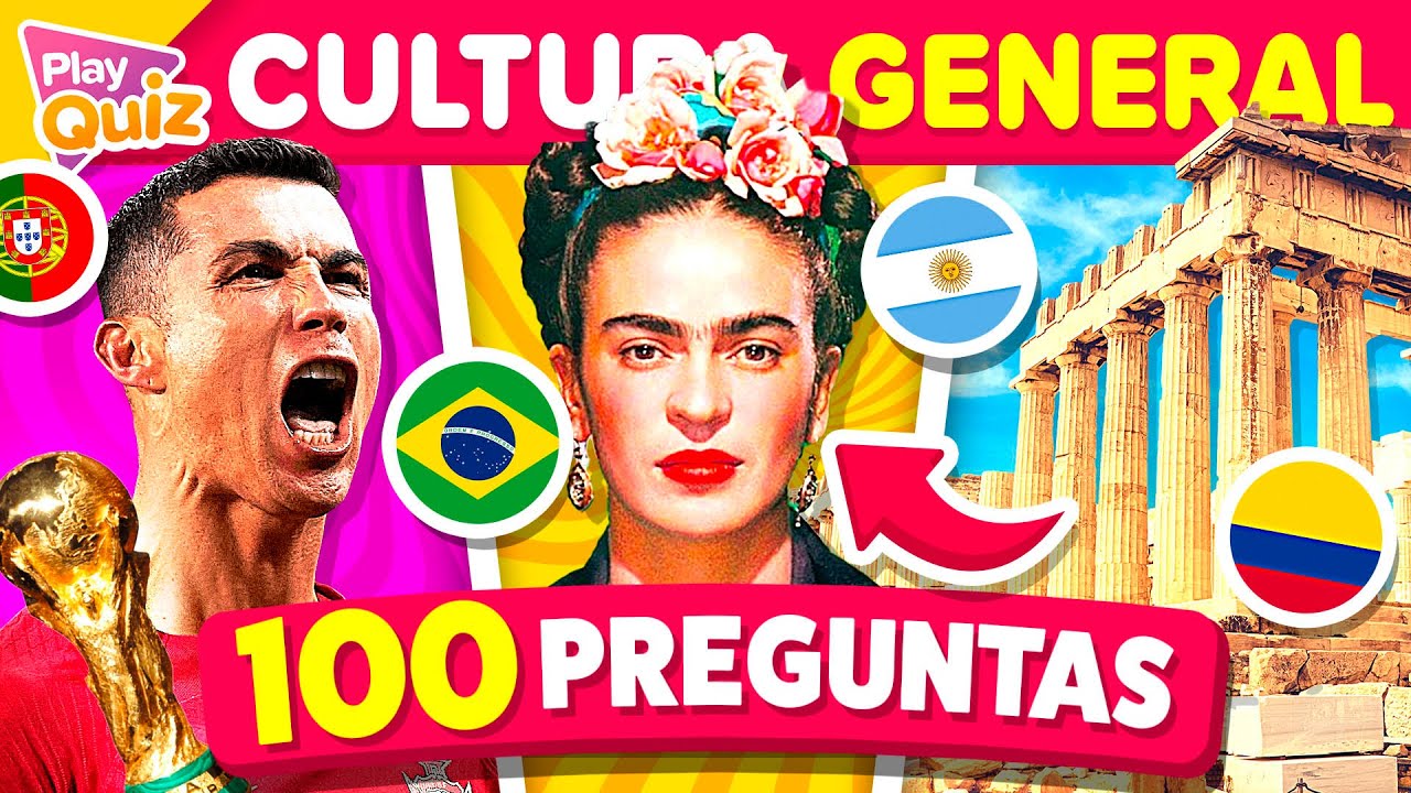 100 Preguntas de Cultura general 🌎 #4 ¿Cuánto Sabes? 🤓 Play Quiz de Cultura | Preguntas y Respuestas