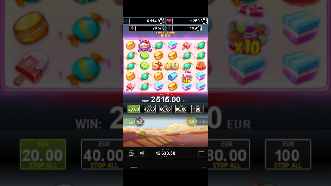 Mystake casino- Candy Palace - free spin. 100x win !!!