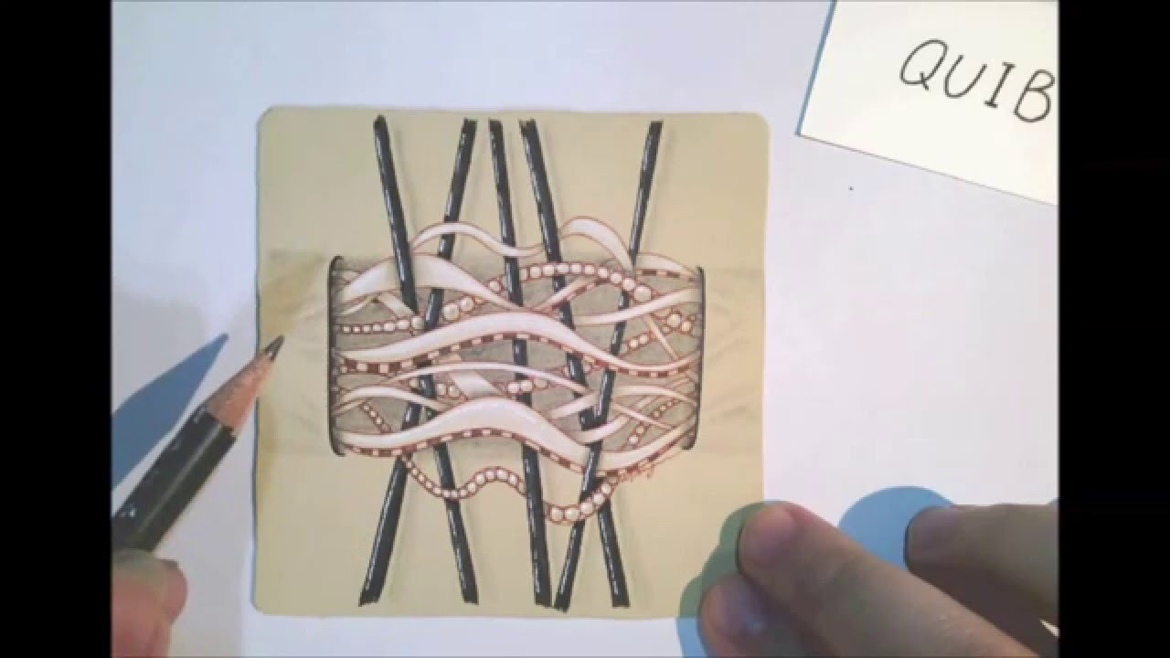 如何畫Zentangle®圖樣  How to draw the Zentangle® Pattern QUIB