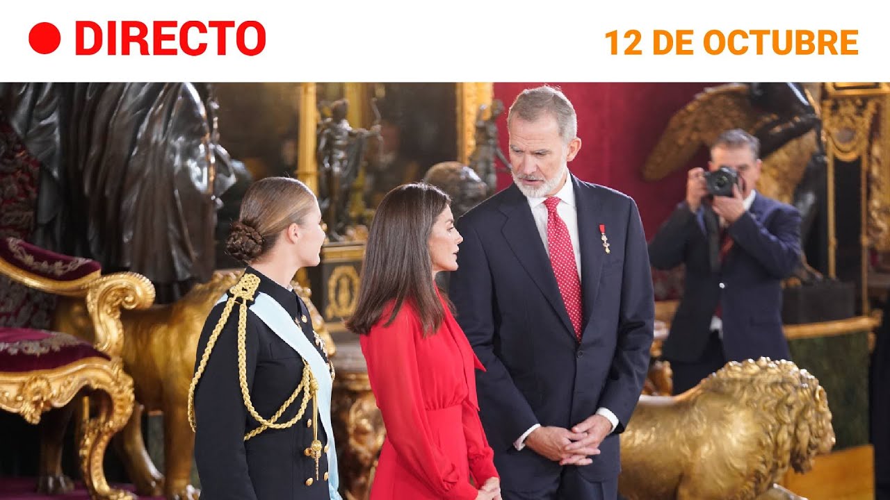 12 de OCTUBRE: RECEPCIÓN de los REYES en el DÍA de la FIESTA NACIONAL | RTVE Noticias