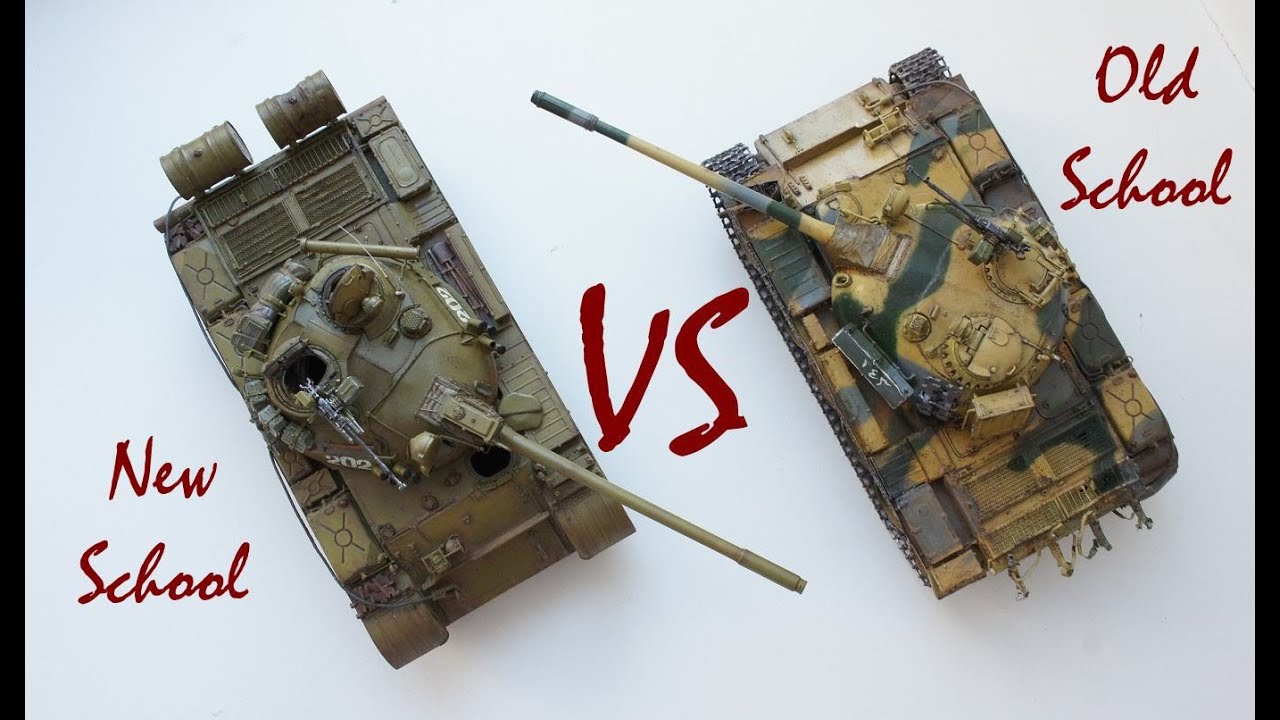 Сравнение моделей танков т 55а, в масштабе 1/35 от тамии и миниарта