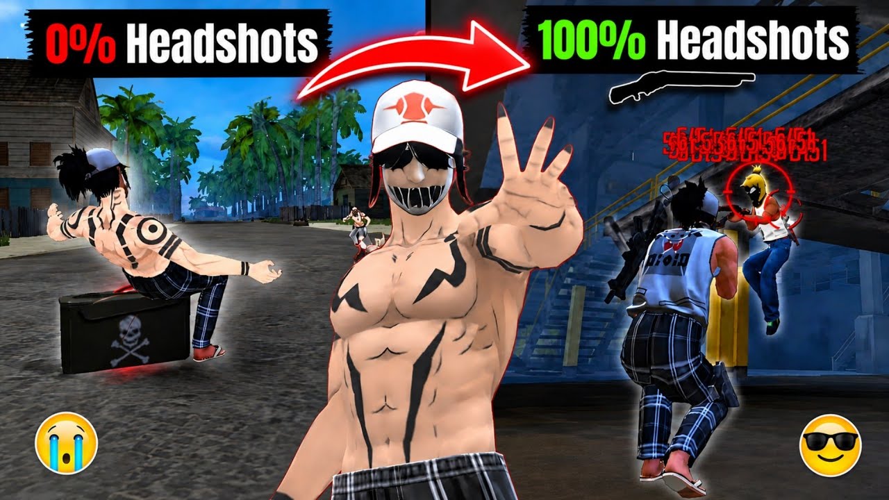 Free Fire One Tap Mechanism Exposed 😱 Top 3 100% One Tap Combos✅