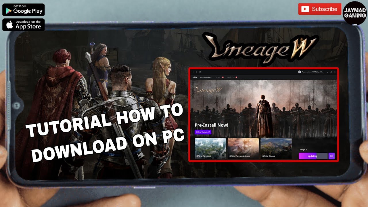 LINEAGE W (TUTORIAL) 2026 How To Download/Install on PC Purple-App Full Video-Tutorial