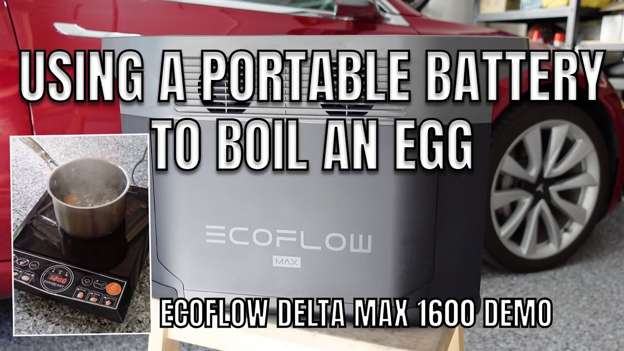 HOW TO USE A PORTABLE BATTERY TO BOIL AN EGG | #ecoflow Delta Max 1600