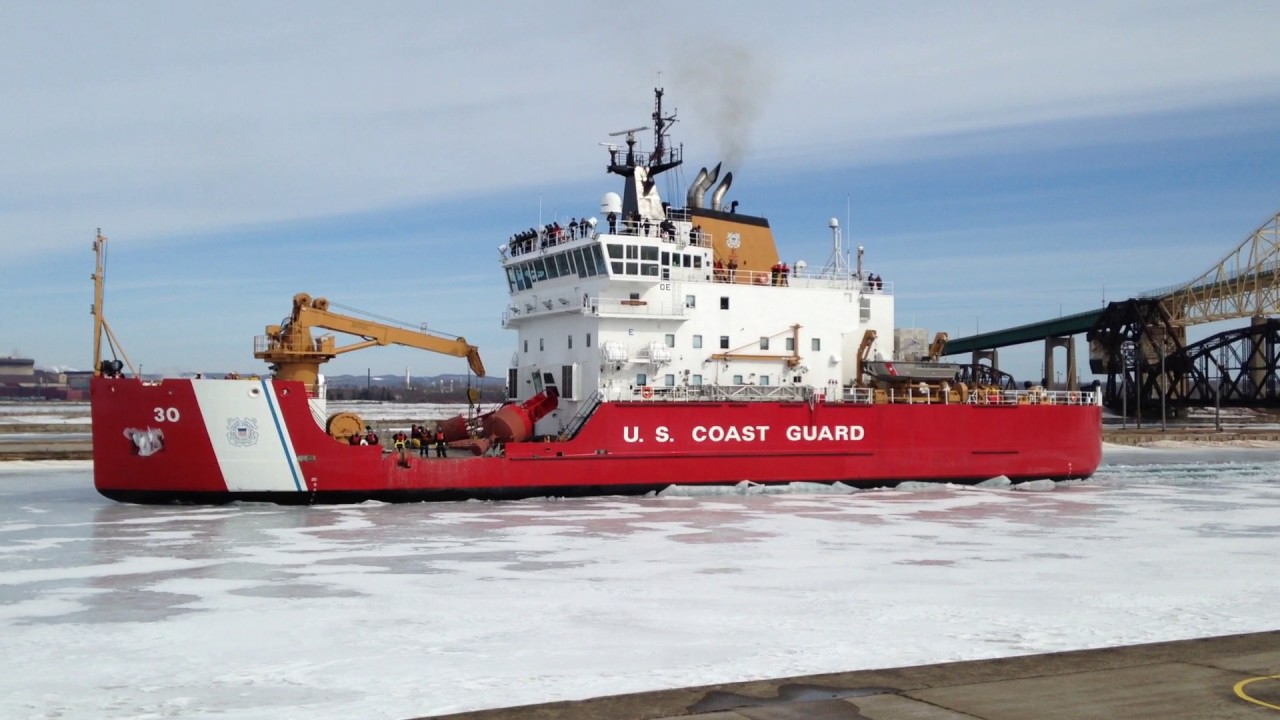 USCGC Mackinaw in the ice