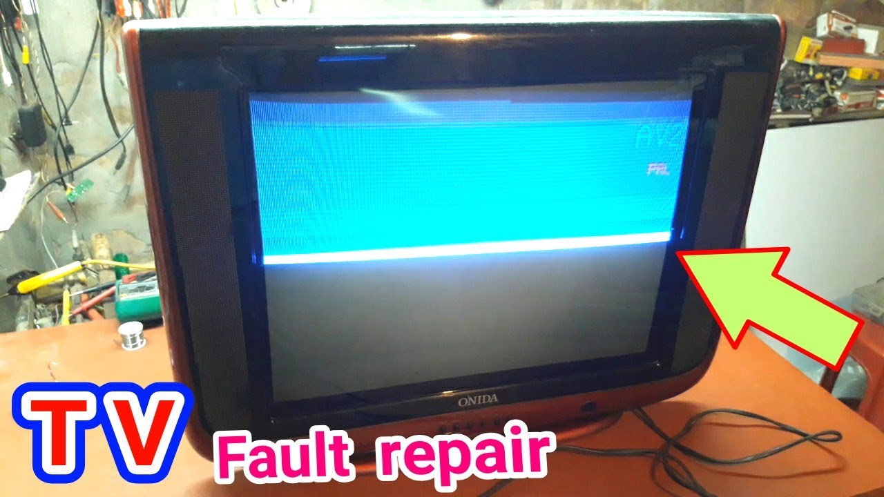 Half Screen Problem Ultra slim OnidaTV Fault Repair | CRT tv fault Repair | tv problem solve