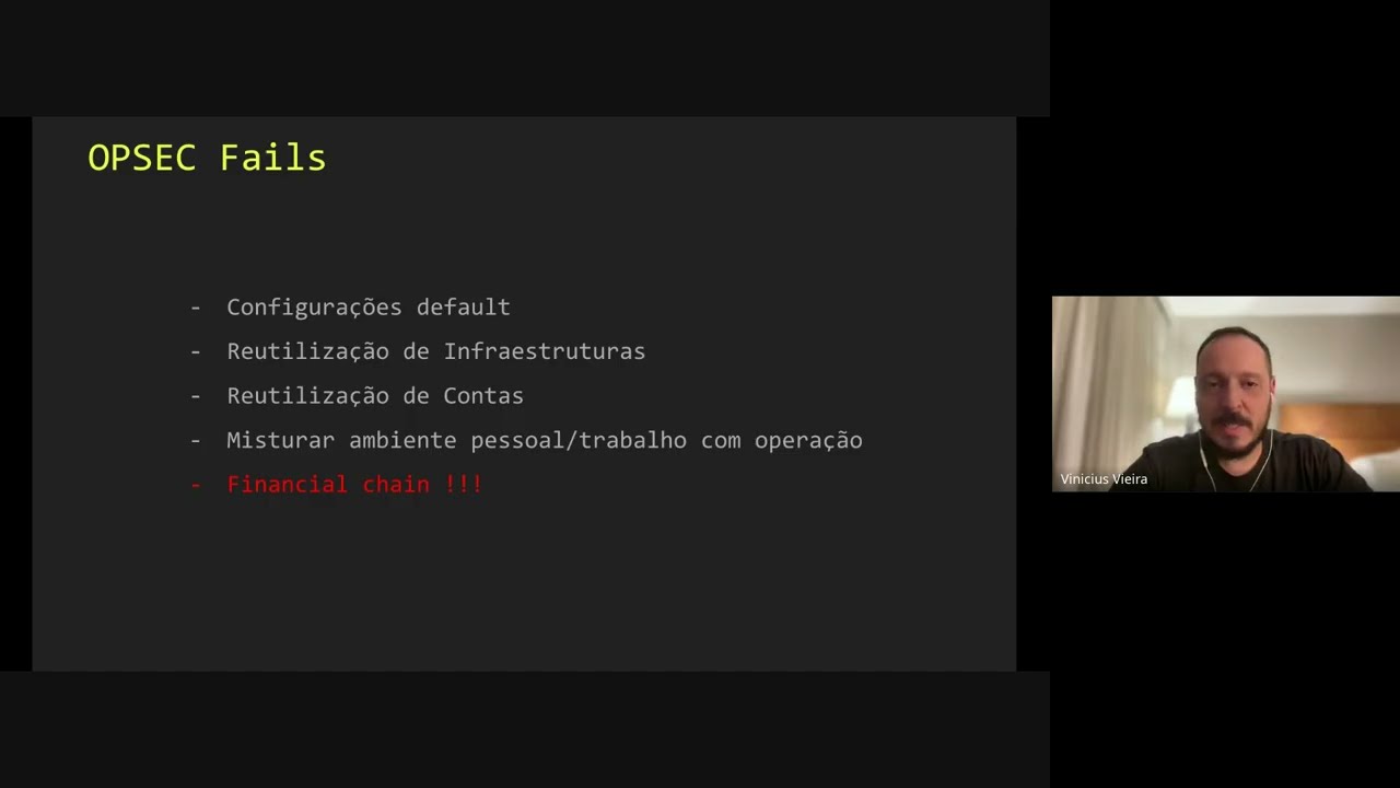 [OFFSEC FEST]  Vin&iacute;cius Vieira, Opsec for Red Teamers: Como ficar fora da cadeia