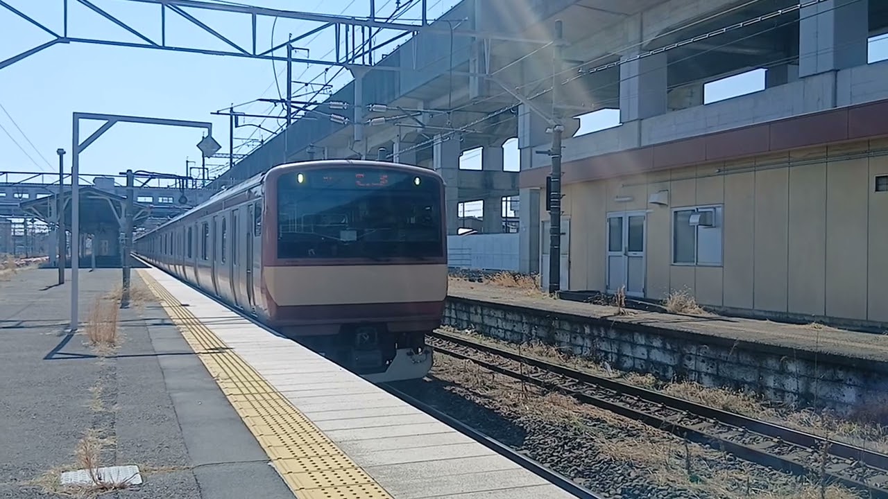 E531系K451編成「赤電」+E531系K466編成　郡山総合車両センター入場回送　黒磯駅発　回8125M