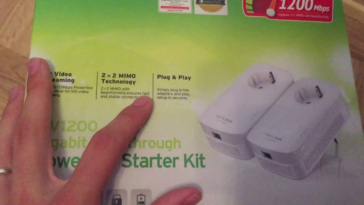 TP link pa8010p kit PLC Unboxing