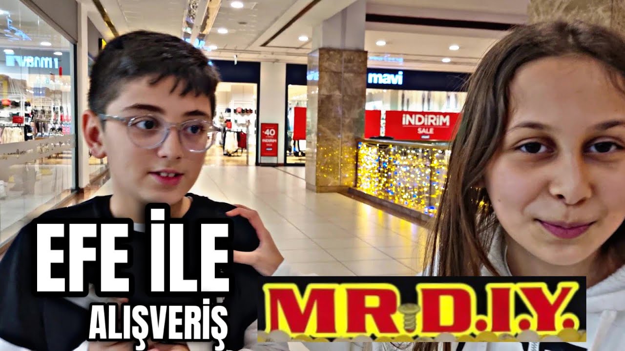 EFE VE R&Uuml;YA İLE MR DIY ALIŞVERİŞİ YAPTIK !!