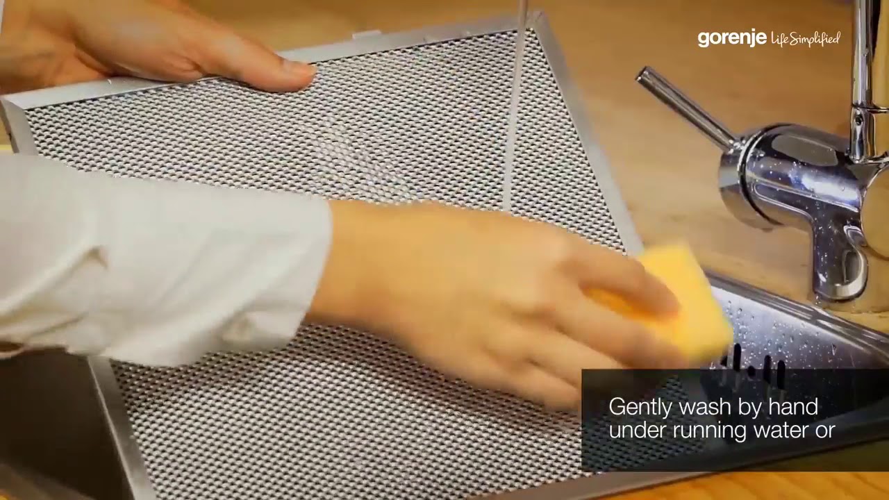 Coifas Gorenje : Limpeza de Filtros