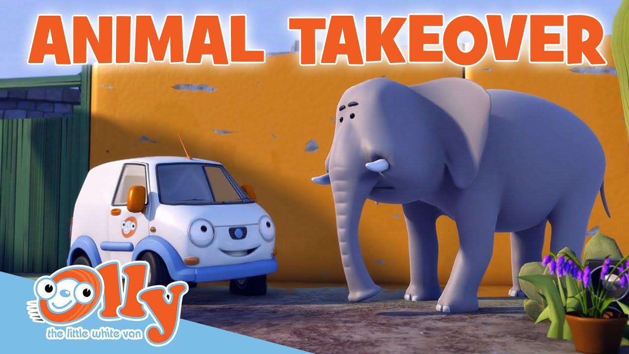 Animals Gone Wild 🦍 | #compilation | Transport for Kids | Cars for Kids | @OllyTheLittleWhiteVanShow