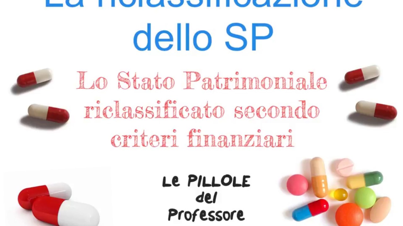 La Riclassificazione dello Stato Patrimoniale (le pillole del Professore)
