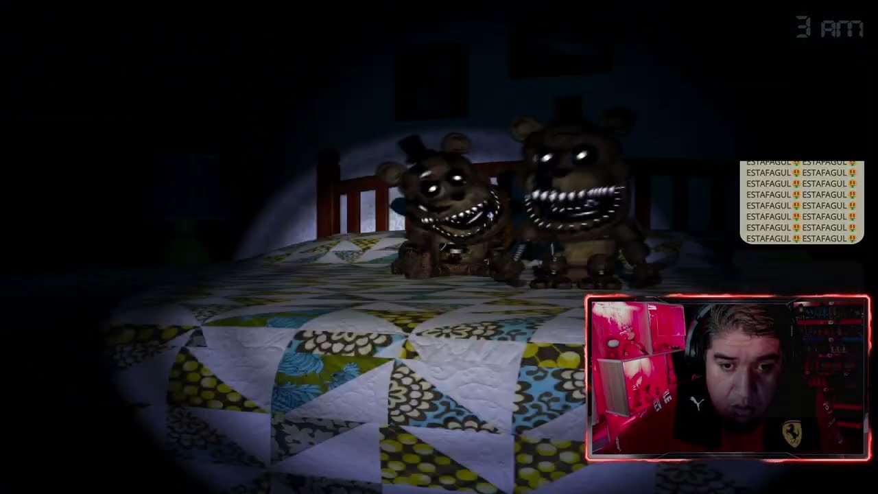 PASAMOS LA  NOCHE  5 Y 6 -  Five Nights  Freddy 4  GG EN VIVO