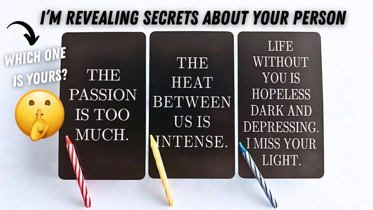 🔥🤫 I’m REVEALING SECRETS About YOUR PERSON + Their HONEST FEELINGS for YOU! (Tarot + Candle) 🪔🔮