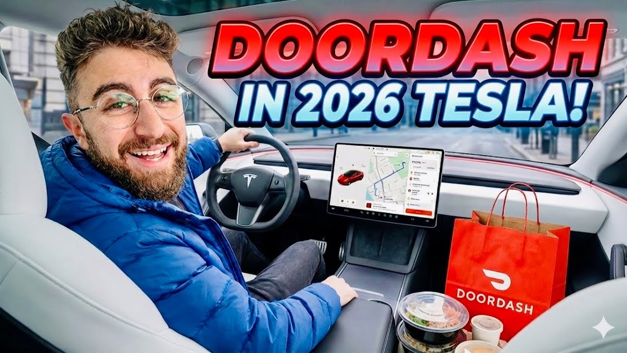 DoorDash Shop n Pay Challenge In A Tesla! 