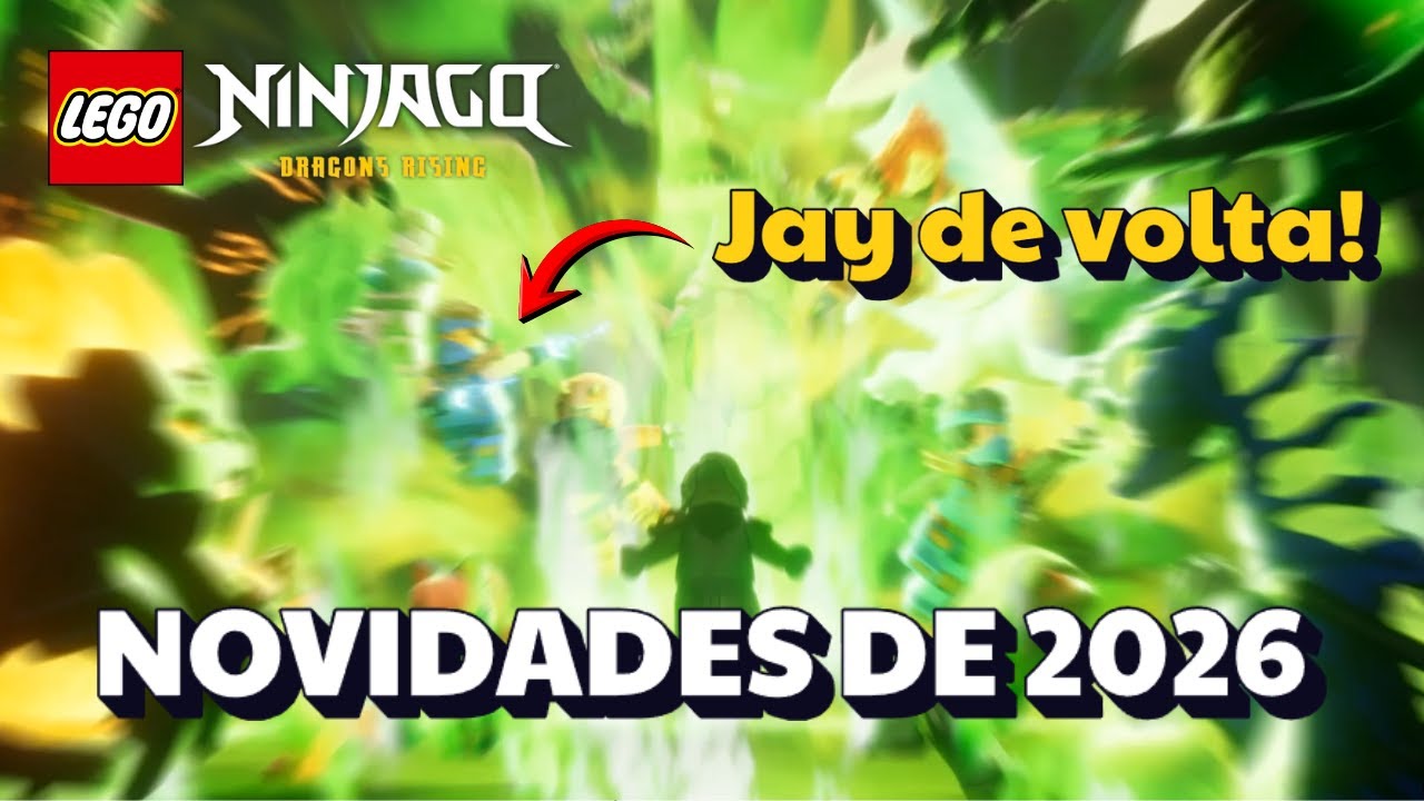 NOVIDADES PARA LEGO NINJAGO EM 2026 - Volta de Jay, Jogo de Tabuleiro, Novos Monstros e MUITO mais!