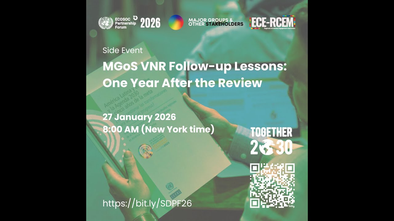 Side Event at 2026 Partnership Forum: MGoS VNR Follow-up Lessons