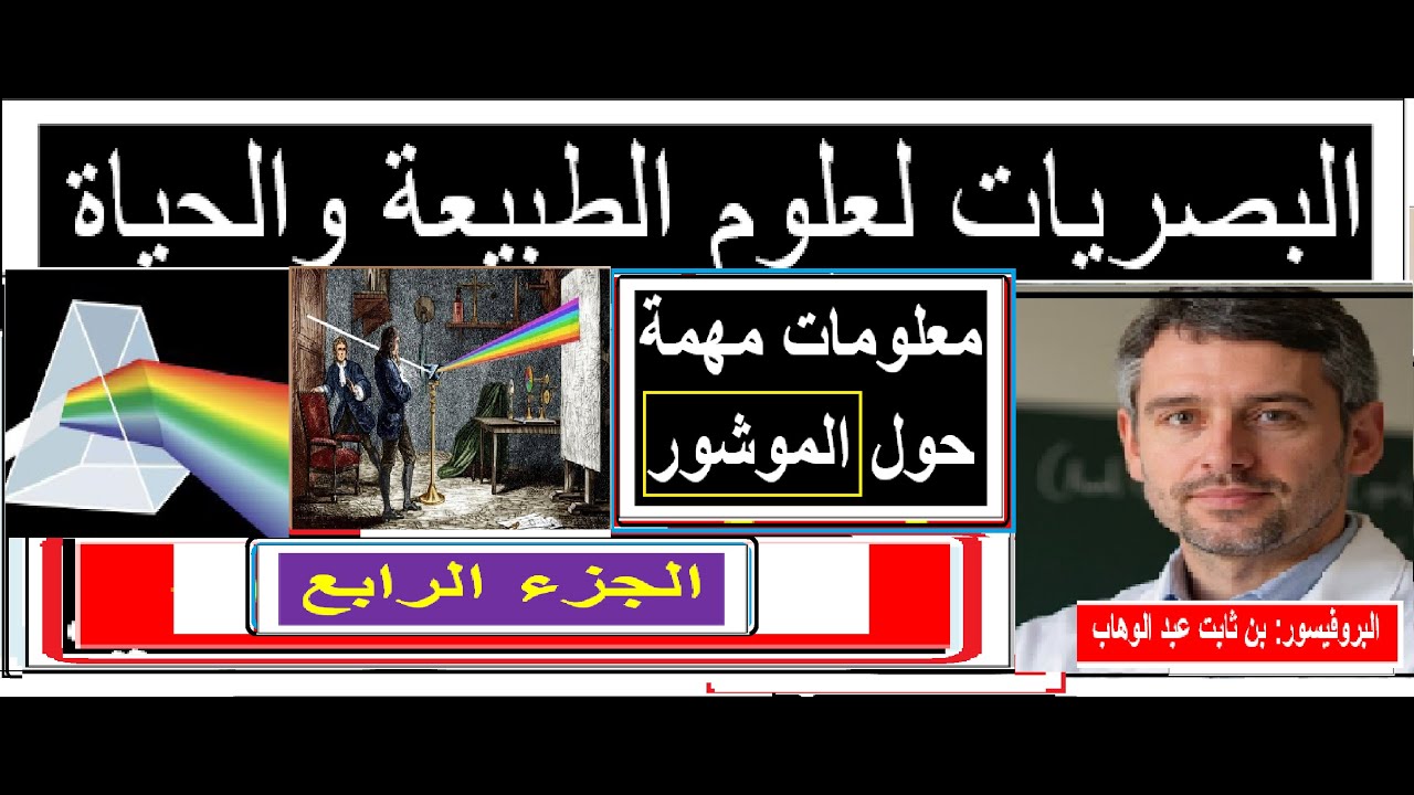 البصريات لعلوم الطبيعة والحياة (قوانين الانكسار في الموشور)