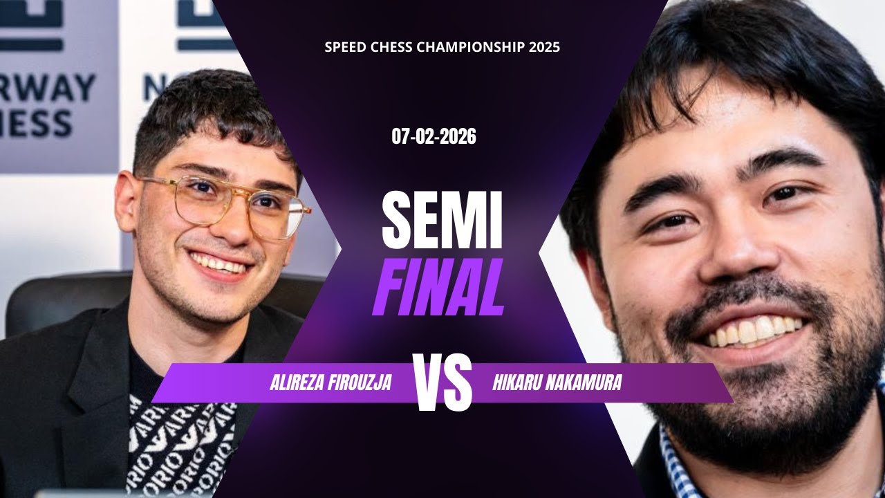 Hikaru nakamura vs Alireza Firouzja | speed chess championship 2026 semifinal #hikaru #chess