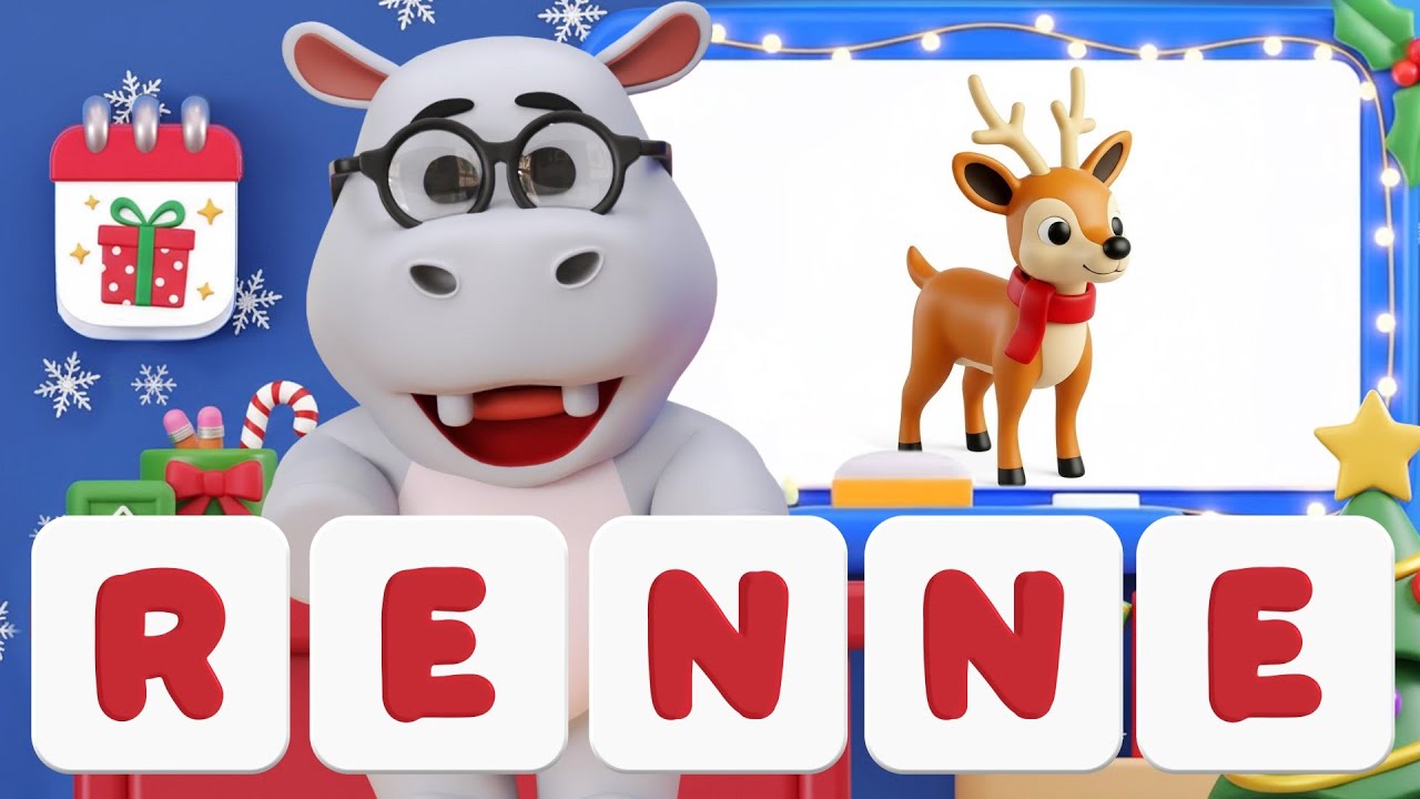Apprends à écrire les mots de Noël ! 🎅Le mot RENNE