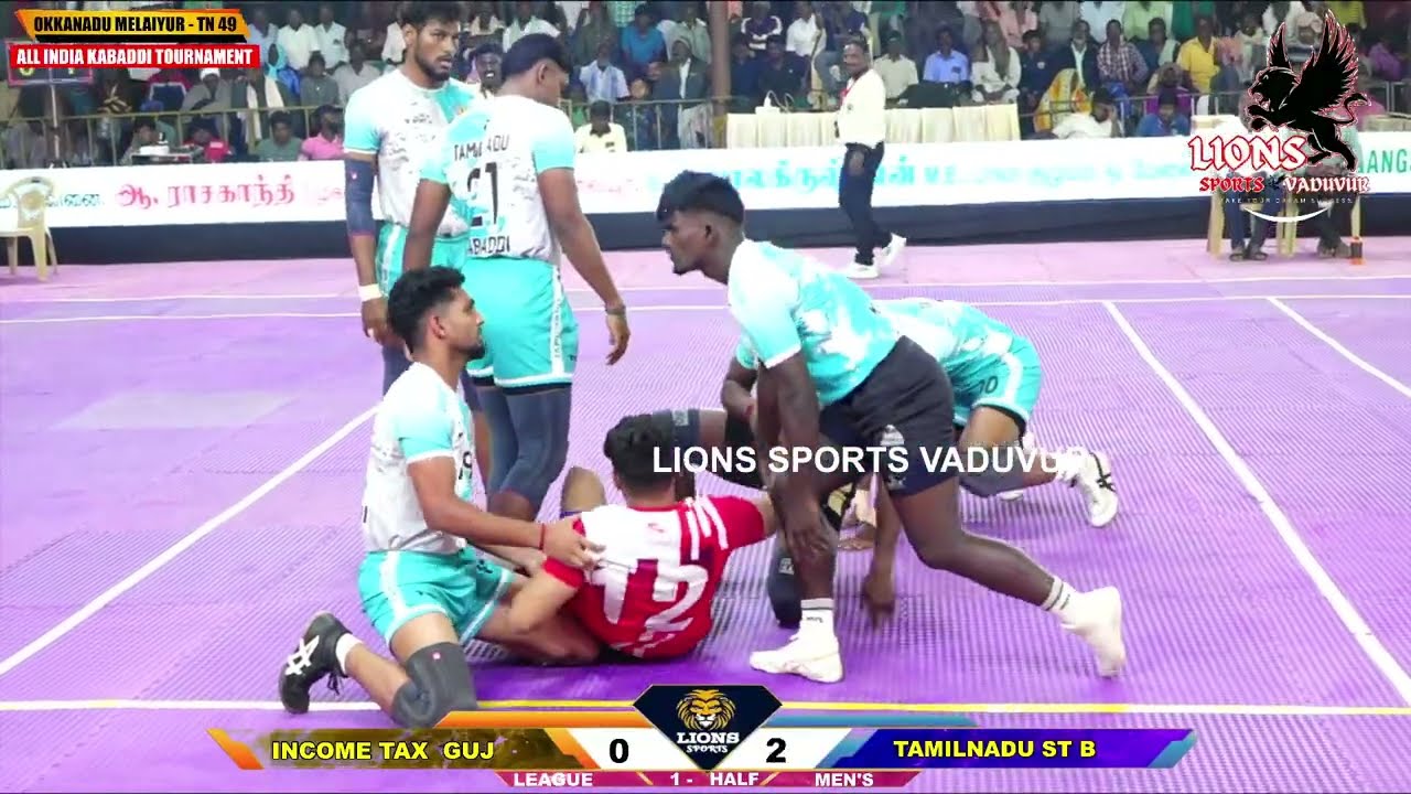 LEAGUE || INCOME TAX GUJARATH vs TAMILNADU  B  || ALL INDIA KABADDI MATCH @OKKANADU MELAIYUR - 2026