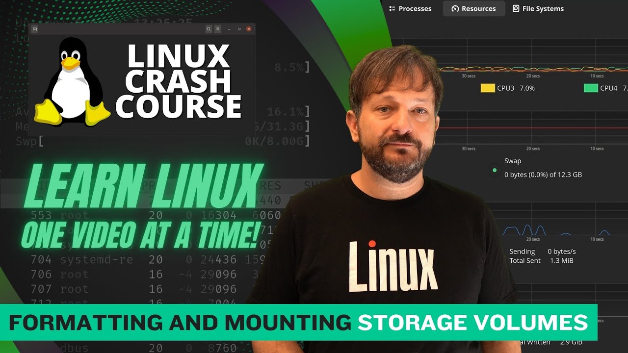 Linux Crash Course - Everything You Need to Know for Formatting and Mounting Disks