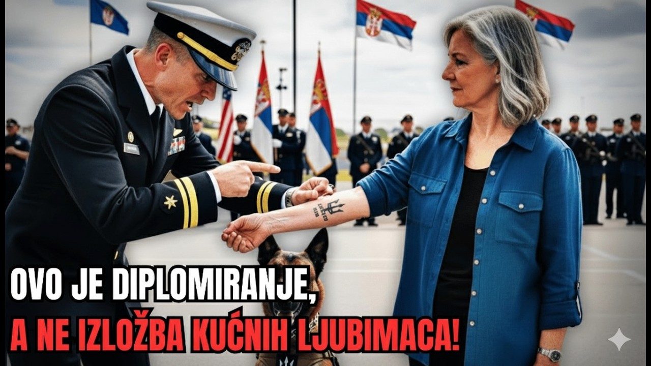 Došla je da gleda K9 psa na dodeli diploma — komandant SEAL-a se sledio zbog tetovaže.