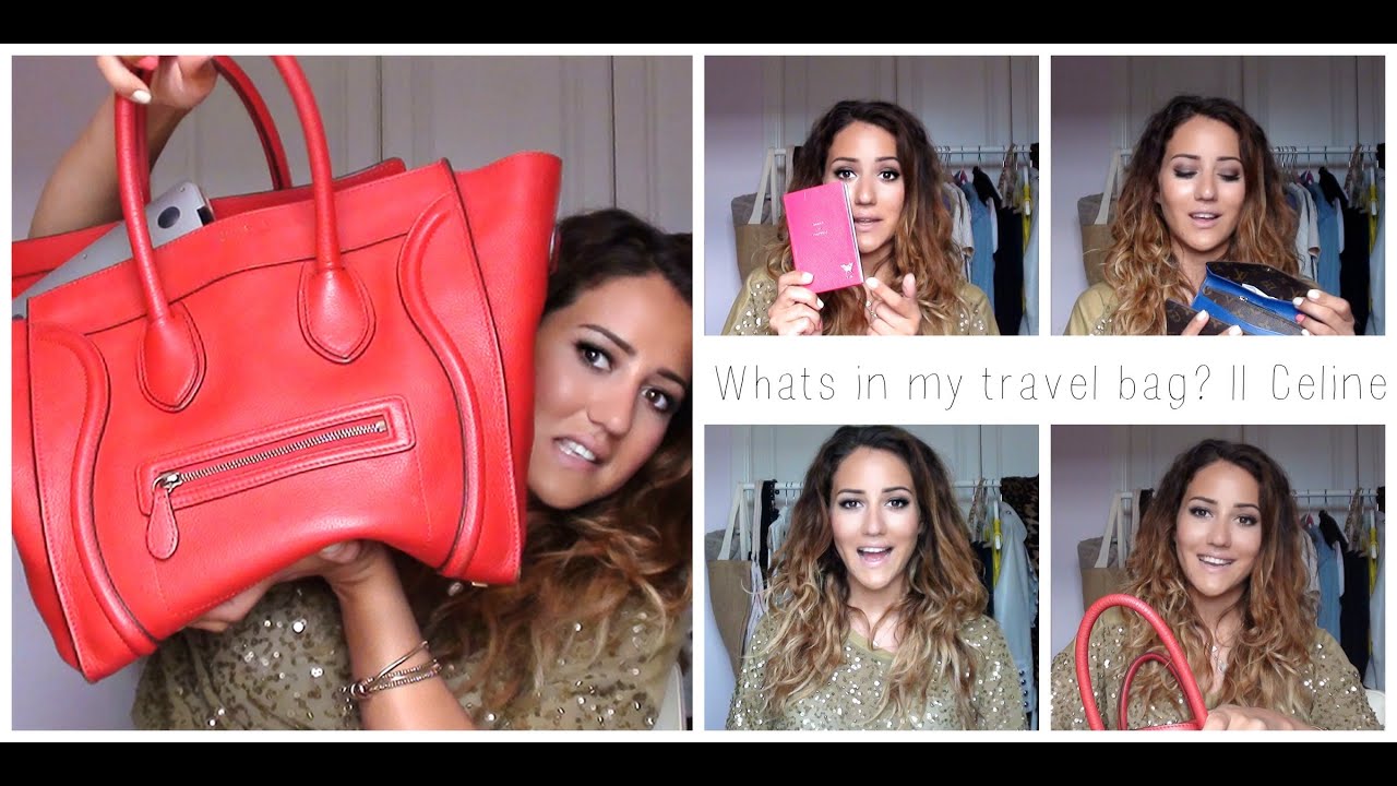 Whats in my travel bag || Celine Mini Luggage Tote