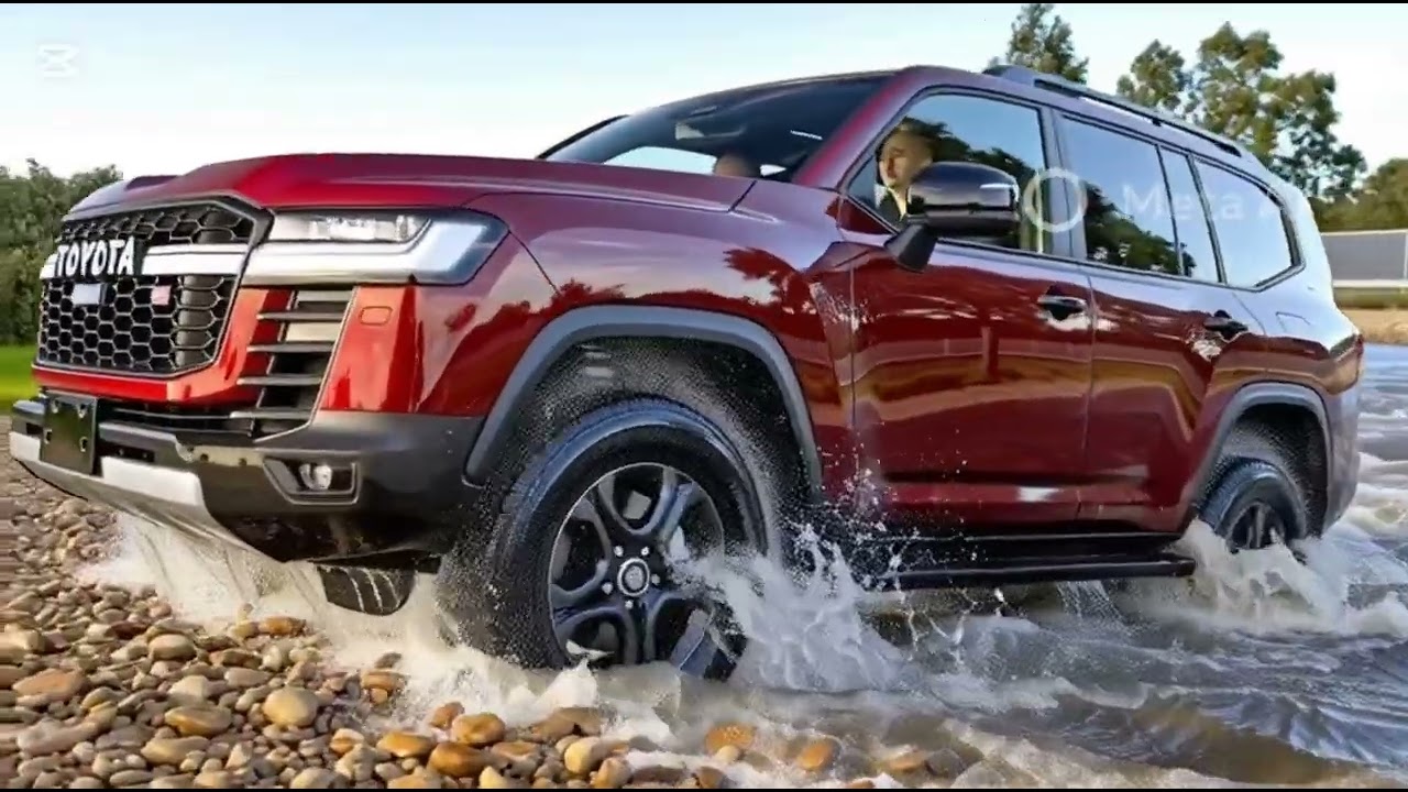 STUNNING & SHOCKING Red Land Cruiser Ultimate Back View Power  Luxury SUV Beast