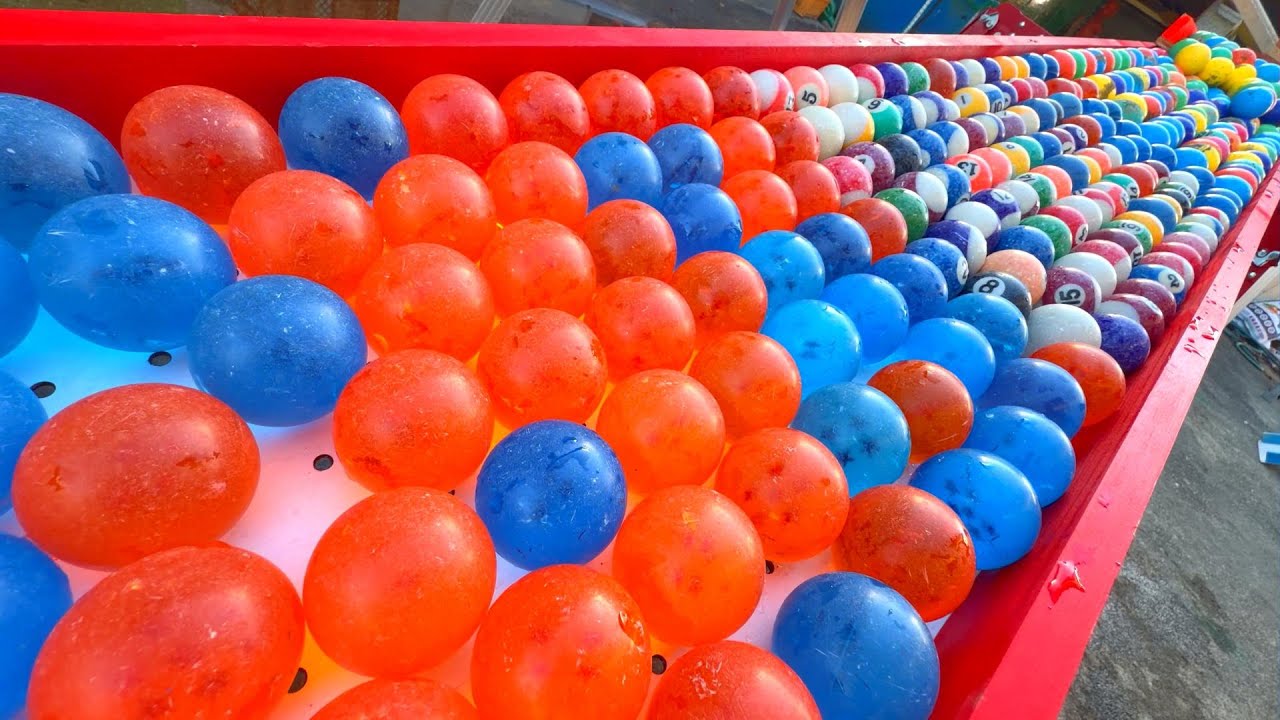 Going to the Marble Run and Back ☆ Fantasista Ball Roller with Clear Pipes and Wooden Slopes