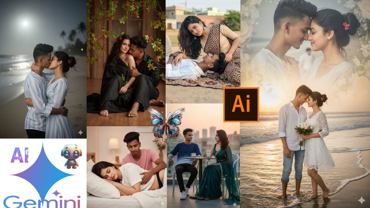 New Trending Couple Photo Edit Al Prompt | Ai Retro Couple Google Gemini Ai 👀