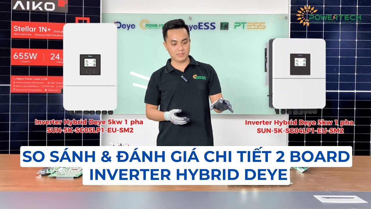 So sánh & Đánh giá chi tiết 2 board Inverter Hybrid Deye mã SG04LP1-EU-SM2 và SG05LP1-EU-SM2