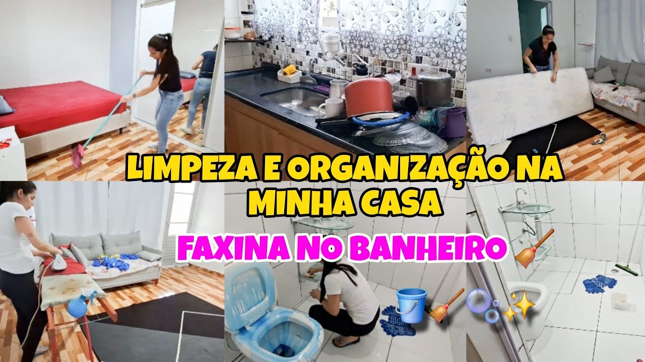 LIMPEZA E ORGANIZAÇÃO NA MINHA CASA 🏠| FAXINA NO BANHEIRO🪣🧼🫧|ROTINA DE MAE E DONA DE CASA✨️ #faxina 