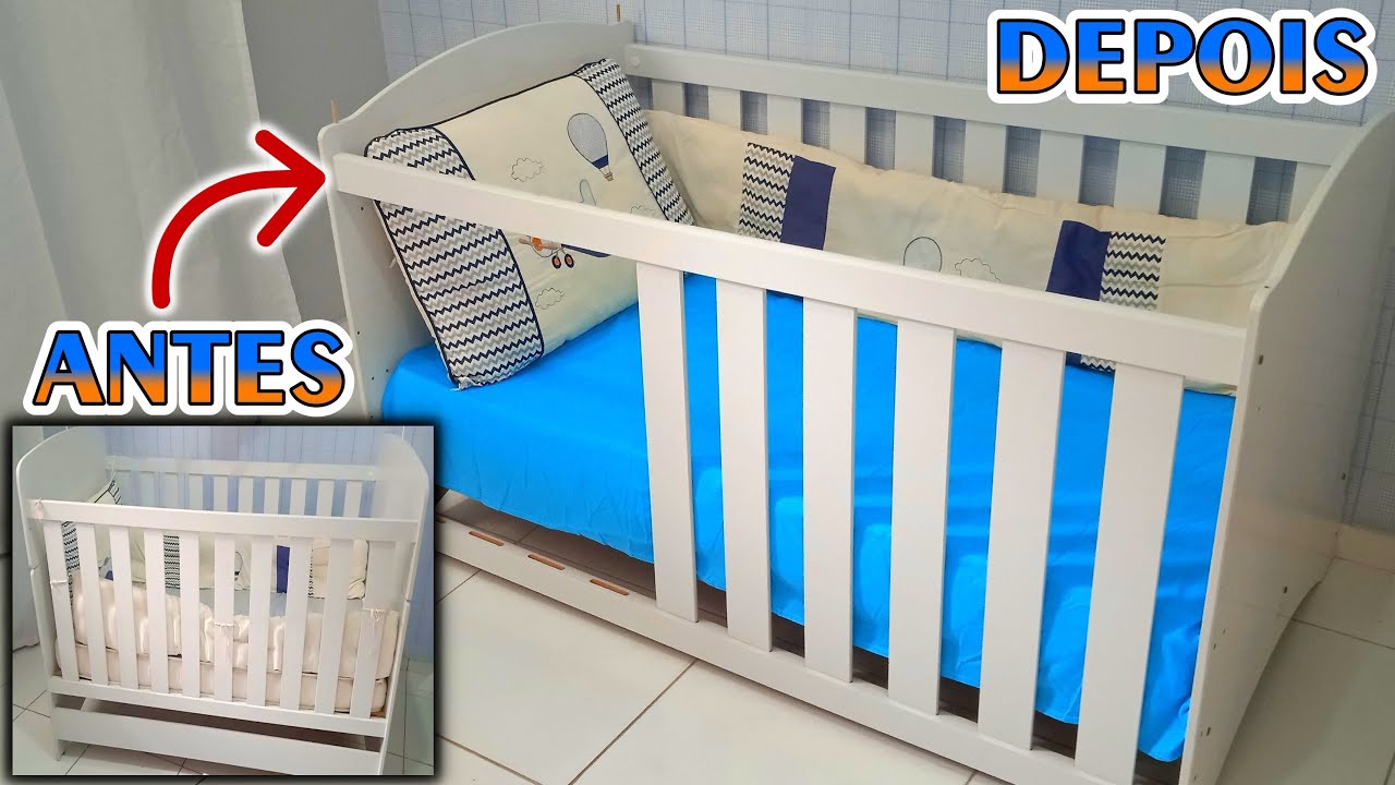 COMO TRANSFORMAR BERÇO EM CAMA MONTESSORIANA FÁCIL E RÁPIDO