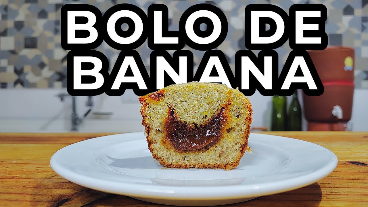 A combinação perfeita BOLO DE BANANA recheado com CARAMELO