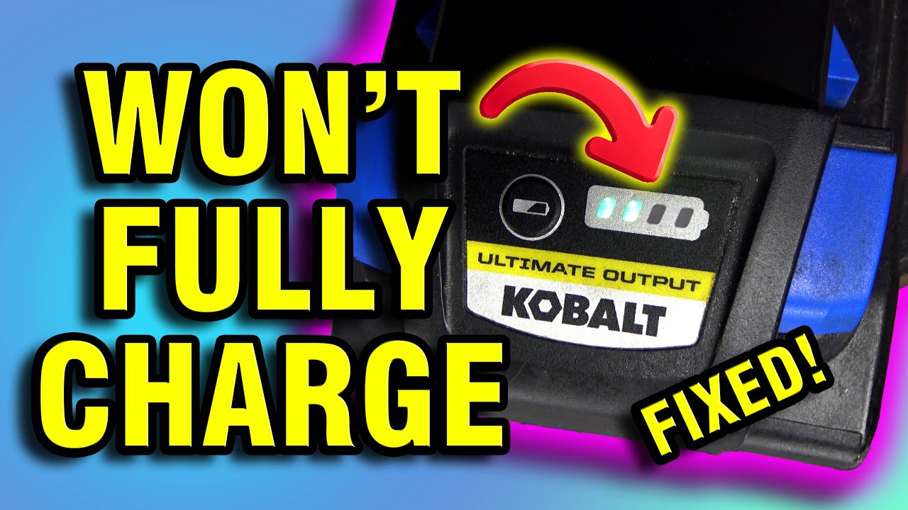 How To Save a Battery Not Charging with a Power Supply! [Kobalt Ultimate Output]