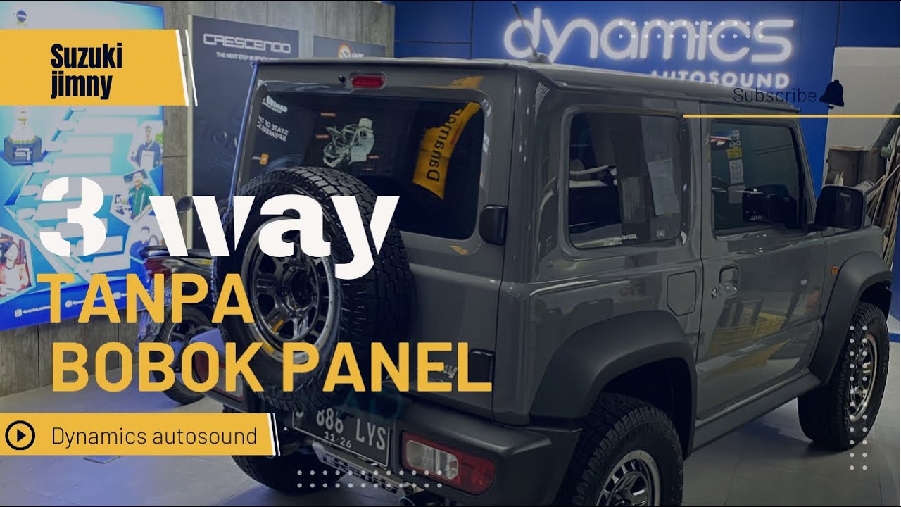 SUZUKI JIMNY : 3 WAY TANPA BOBOK PANEL MIDBASS SUARA VOKAL TEBAL | MOREL | CRESCENDO | GROUND ZERO