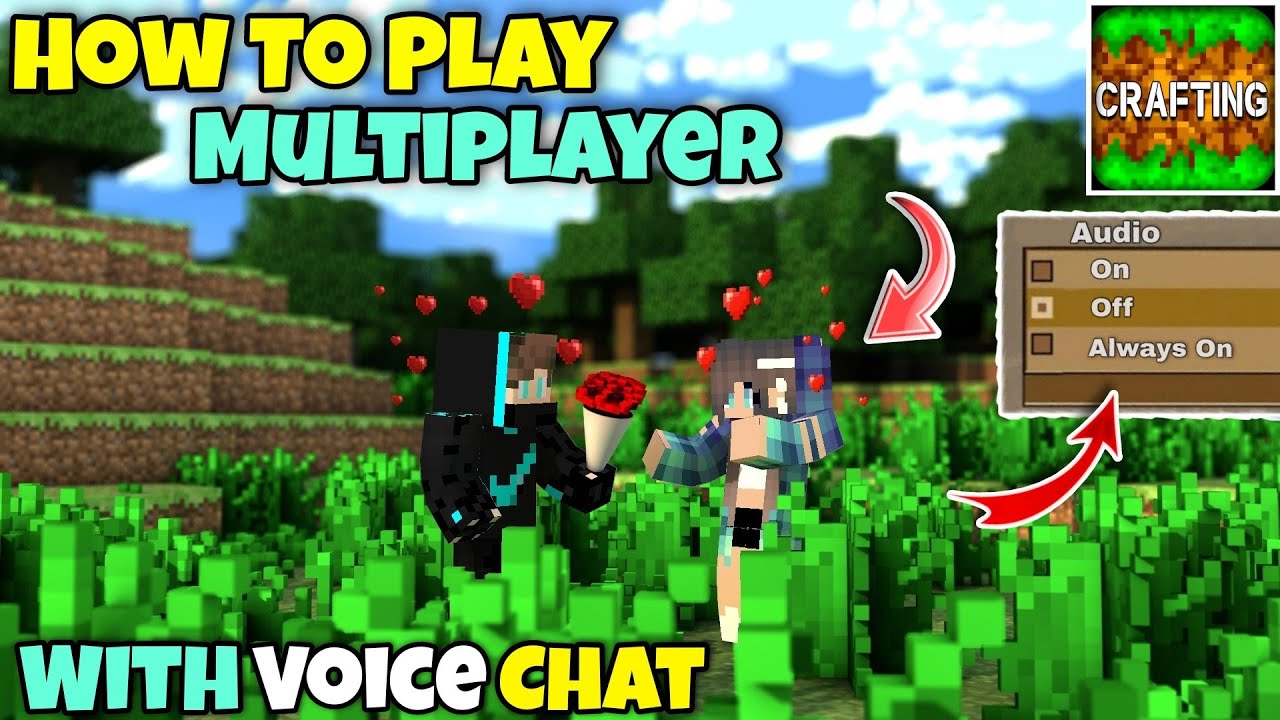 HOW TO PLAY MULTIPLAYER WITH VOICE CHAT IN CRAFTING AND BUILDING | HOW TO PLAY WITH FRIENDS IN CAB