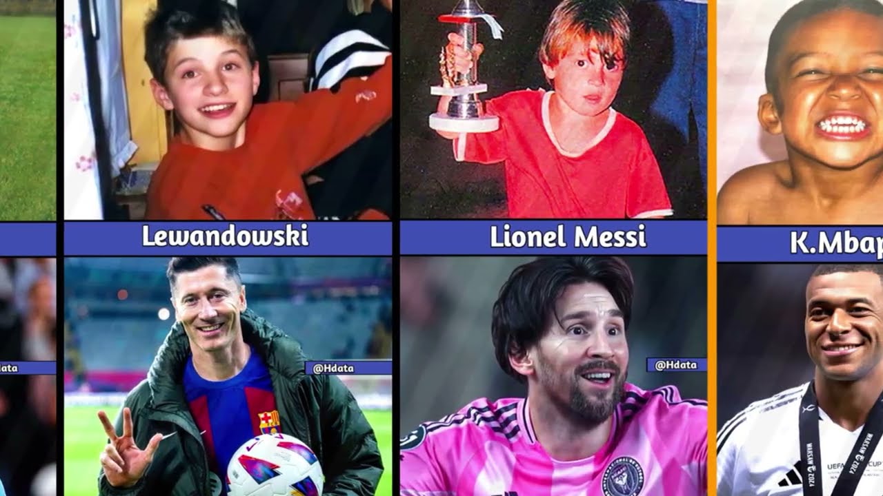 Childhood Photos of famous football players 🔥
