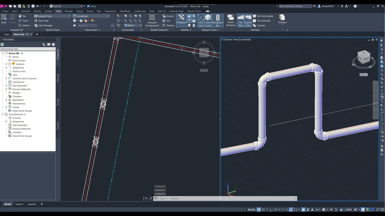 Civil3D: Vertical Pressure Pipes Tutorial