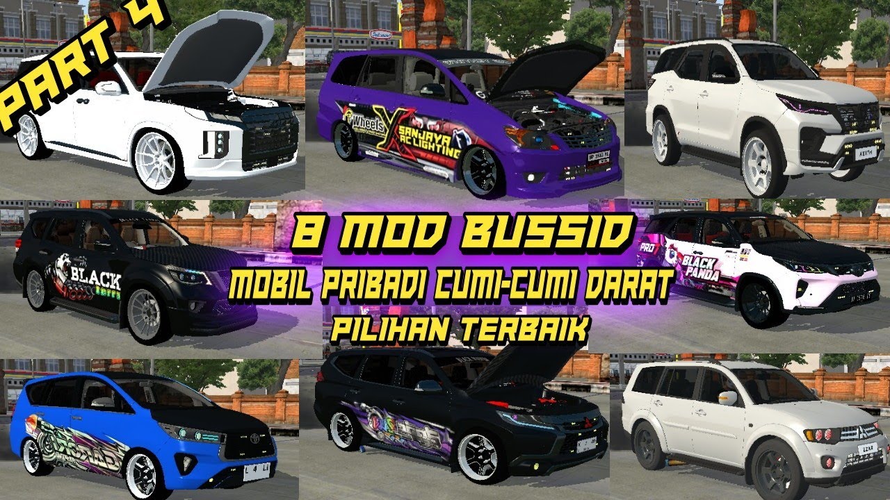 8 MOD BUSSID MOBIL PRIBADI CUMI-CUMI DARAT || MOD BUSSID TERBARU