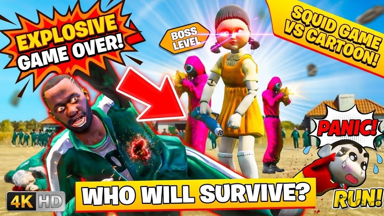 Part 2 Franklin Plays Squid Game With Venom In Indian Bike Driving 3D 😱 | Epic Squid Game Challenge 