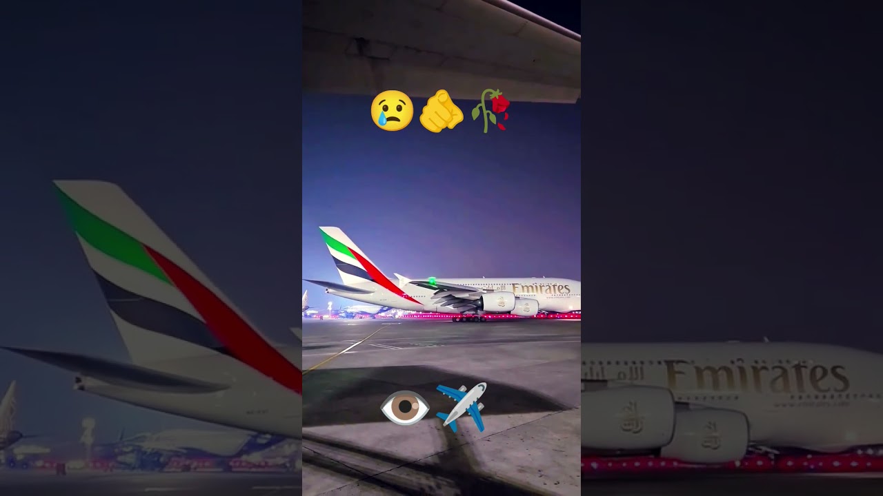 Emirates flight is landing