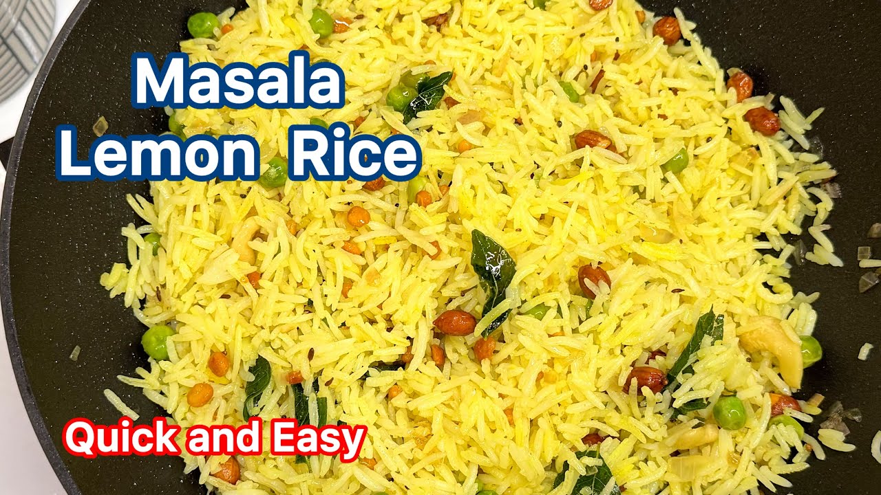 Masala Lemon Rice Recipe in 15 mins ✅ |South Indian Rice Recipe | Variety Rice | Special Rice Recipe